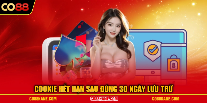 Cookie hết hạn sau đúng 30 ngày lưu trữ