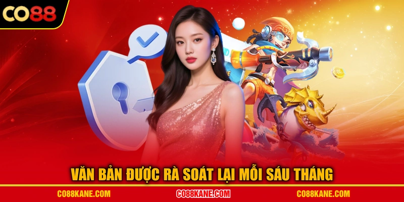 Văn bản được rà soát lại mỗi sáu tháng